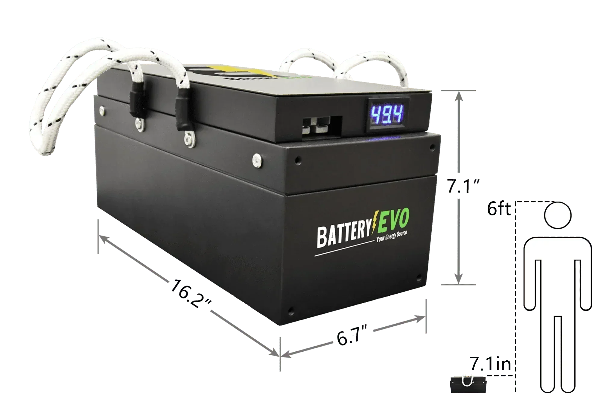 BatteryEVO 48V BADGER Battery (47Ah - 2.1 kWh)